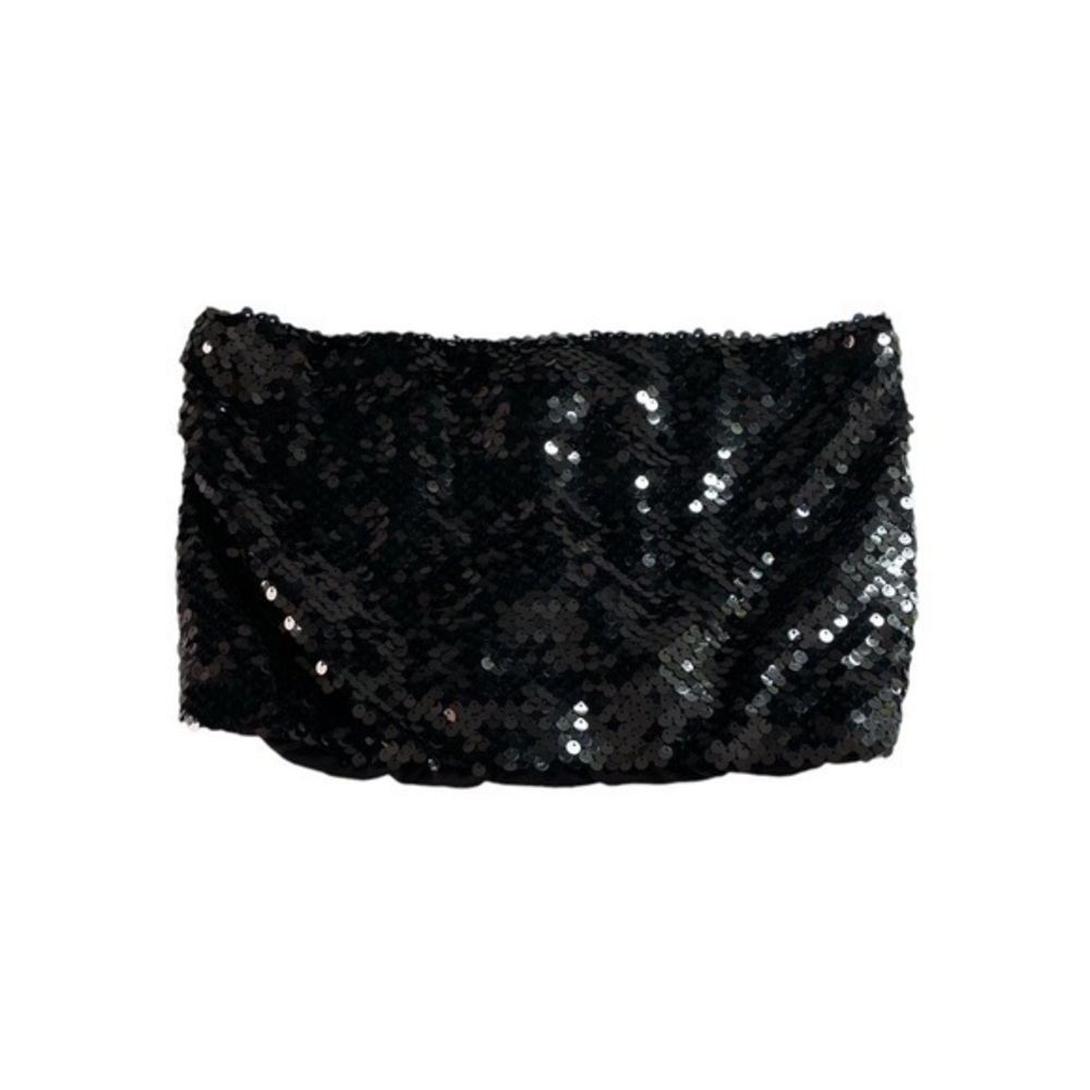 Otto d’Ame Black Sequence Tube Top